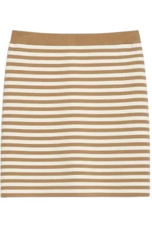 Max Mara Nederdel, Dame, , L, Tyl, Farverigt Strikket Mini Nederdel Domizia Style