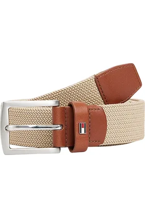 Tommy Hilfiger Tilbehør, Herre, , 110 CM, Læder, Elegant Strækstof Læderbælte