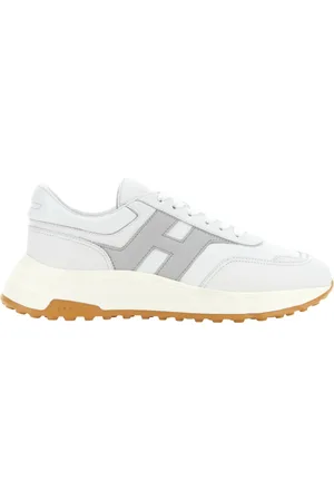 Hogan Sko, Herre, Hvid, 42 1/2 EU, Læder, Hvide Sneakers Hyperlight i Glat Læder