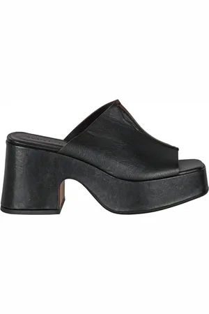 Curiosité Sko, Dame, Sort, 40 EU, Læder, Læderkile Sandal