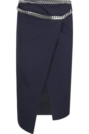 Stella McCartney Nederdel, Dame, Blå, 2XS, Uld, Navy Uld Nederdel