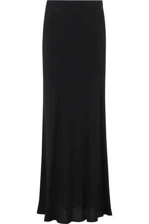 FEDERICA TOSI Nederdel, Dame, Sort, M, Sort Crepe de Chine A-linje Nederdel