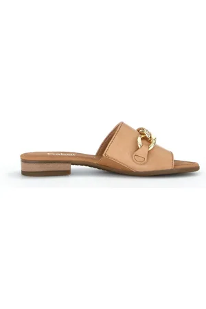Gabor Sko, Dame, Brun, 37 1/2 EU, Læder, Comfort Sliders