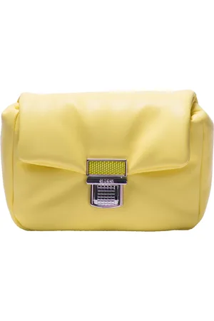 Msgm Taske, Dame, Gul, ONE SIZE, Læder, Vegansk Læder Crossbody Taske