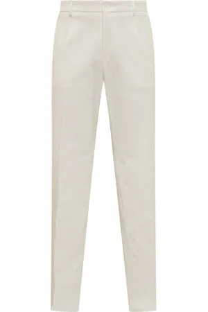 Dolce & Gabbana Bukser, Herre, Hvid, L, Uld, Stilfulde Herrebukser