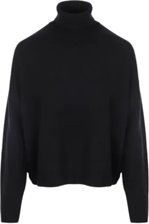 Closed Strik, Dame, Sort, M, Uld, Turtleneck Sweater