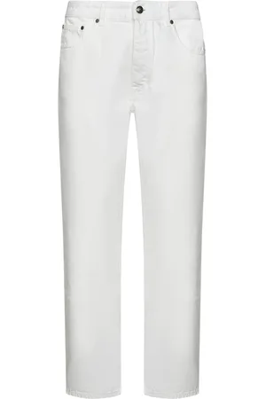 Palm Angels Jeans, Herre, Hvid, W33, Bomuld, Straight Jeans