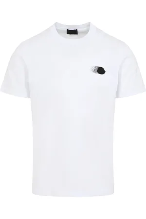 Moncler Top, Herre, Hvid, L, Bomuld, Kortærmet T-shirt