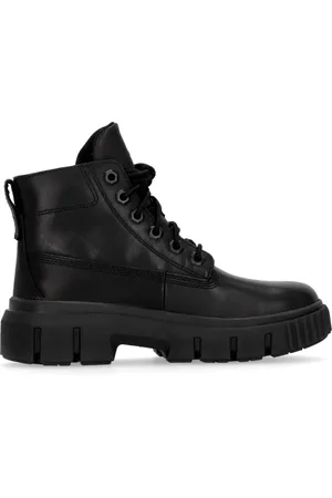 Timberland Sko, Dame, Sort, 36 EU, Læder, Greyfield Snørestøvle, Vandtæt, Høj