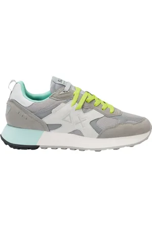 sun68 Sko, Herre, Flerfarvet, 41 EU, Læder, Lys Grå Læder Sneakers