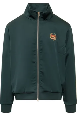 BEL-AIR ATHLETICS Sweathshirts & Hoodies, Herre, Grøn, S, Broderet Logo Langærmet Sweatshirt