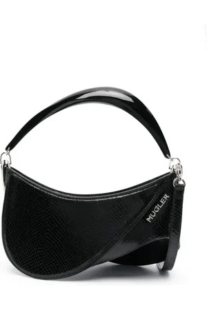 MUGLER Taske, Dame, Sort, ONE SIZE, Uld, Stilfuld håndtaske til hverdagsbrug