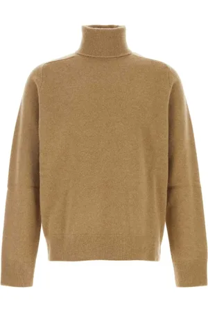 Maison Margiela Strik, Herre, Brun, L, Uld, Lækker Camel Uld Sweater