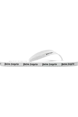 Palm Angels Sko, Dame, Hvid, 38 EU, Uld, Gummi Slip-On Flip Flop Sandaler