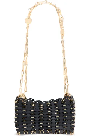Paco rabanne Taske, Dame, Sort, ONE SIZE, Uld, Nano Leather Disc Skuldertaske