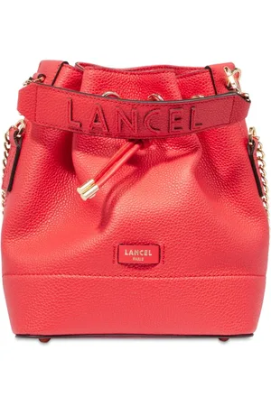 LANCEL Taske, Dame, Rød, ONE SIZE, Læder, Rød Bucket Taske Ninon Stil