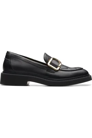 Clarks Sko, Dame, Sort, 39 EU, Læder, Penny Loafers