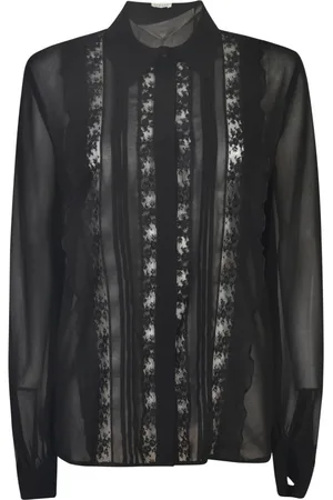 P.A.R.O.S.H. Bluser & Skjorter, Dame, Sort, M, Sort skjortebluse