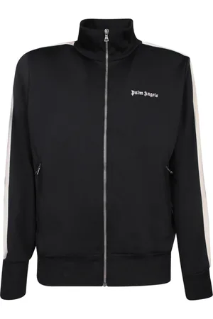 Palm Angels Sweathshirts & Hoodies, Herre, Sort, S, Polyester, Sort Blazer med Stå-krave