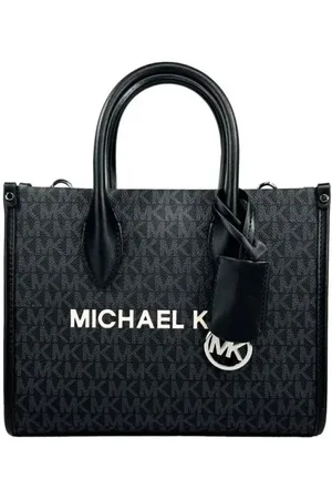 Michael Kors Taske, Dame, Sort, ONE SIZE, Læder, Sort Signature Top Zip Crossbody Tote
