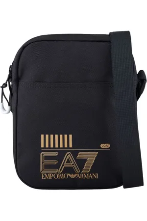 EA7 Taske, Herre, Sort, ONE SIZE, Uld, Sort tekstil skuldertaske