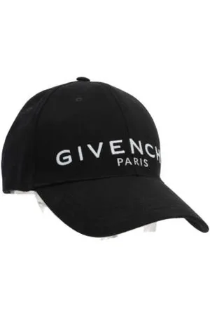 Givenchy Tilbehør, Herre, Sort, ONE SIZE, Bomuld, Buet Kasket MED Broderet Logo