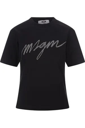 Msgm Top, Dame, Sort, S, Bomuld, Kortærmet T-shirt