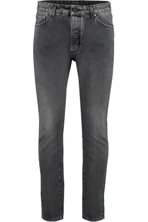 Palm Angels Jeans, Herre, Grå, W32, Bomuld, Slim-fit Jeans