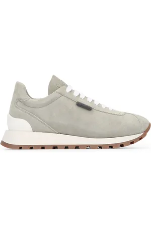 Brunello Cucinelli Sko, Dame, Grå, 37 EU, Uld, Afslappede Sneakers til Hverdagsbrug