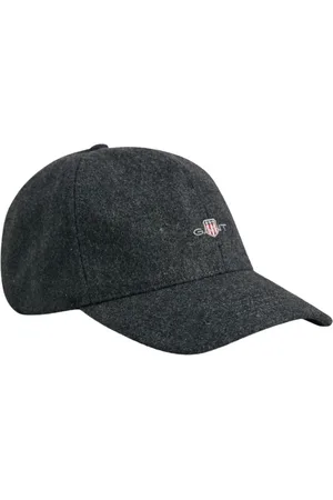 GANT Tilbehør, Herre, Grå, ONE SIZE, Uld, Sporty Melton Shield Cap