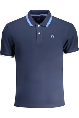 La Martina Top, Herre, Blå, XL, Kortærmet poloshirt