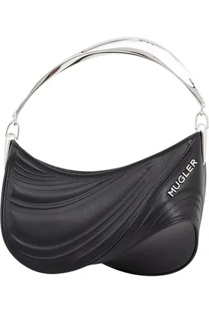 MUGLER Taske, Dame, Sort, ONE SIZE, Læder, Mini Spiral Præget Læderpung