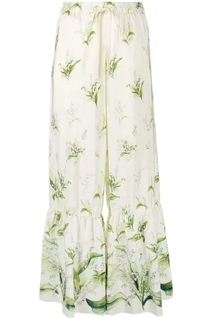 RED Valentino Bukser, Dame, Flerfarvet, XS, Elegant Røde Bukser