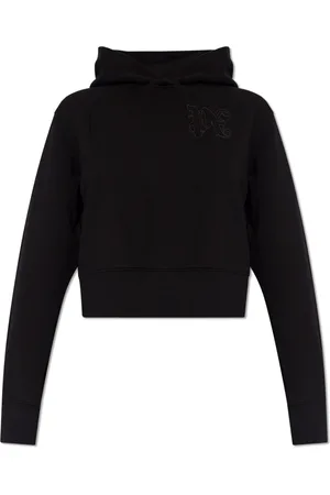 Palm Angels Sweathshirts & Hoodies, Dame, Sort, XS, Bomuld, Hoodie med Logo