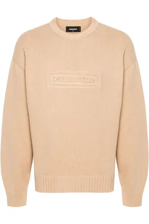Dsquared2 Strik, Herre, , XL, Bomuld, Bomuldsstriktrøje med rib