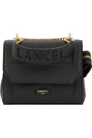 LANCEL Taske, Dame, Sort, ONE SIZE, Læder, Elegant Sort Læder Crossbody Taske