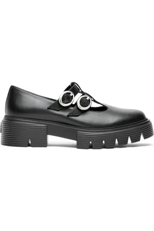 Stuart Weitzman Sko, Dame, Sort, 40 1/2 EU, Mary Jane sko med spænde