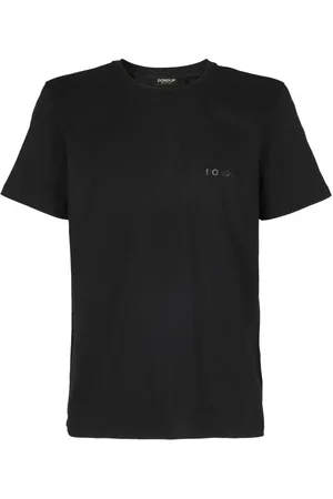 Dondup Top, Herre, Sort, M, Bomuld, Cotton Logo Print T-Shirt