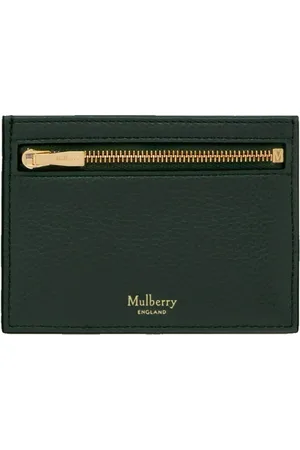 MULBERRY Tilbehør, unisex, Grøn, ONE SIZE, Læder, Zipped Card Holder