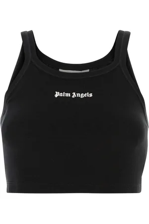 Palm Angels Top, Dame, Sort, S, Bomuld, Piquet Top