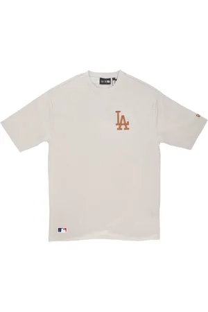 New Era Top, Herre, Grå, L, Bomuld, MLB League Essentials Oversize Tee