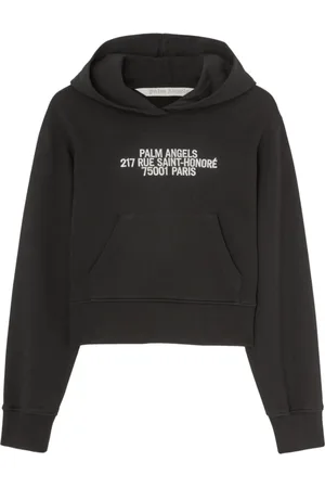 Palm Angels Sweathshirts & Hoodies, Dame, Sort, XS, Bomuld, 75001 Cotton Hoodie