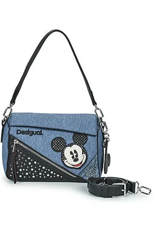 Desigual Taske, Dame, Blå, ONE SIZE, Uld, Mickey Denim Skuldertaske Blå