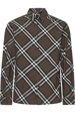 Burberry Skjorte, Herre, Brun, S, Bomuld, Check Cotton Shirt
