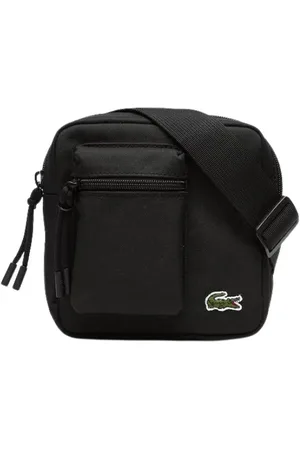Lacoste Taske, Herre, Sort, ONE SIZE, Uld, Neocroc Skuldertaske med Lynlås