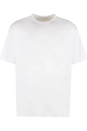 Comme des Garçons Top, Herre, Hvid, XS, Bomuld, Bomulds T-shirt med Rund Hals