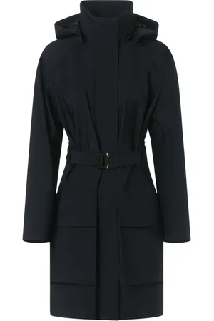 Fusalp Frakke, Dame, Sort, XS, Polyester, Gemma safarijakke i midilængde med bælte
