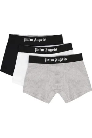 Palm Angels Undertøj, Herre, Flerfarvet, S, Bomuld, Bomuldsboxershorts med logoprint