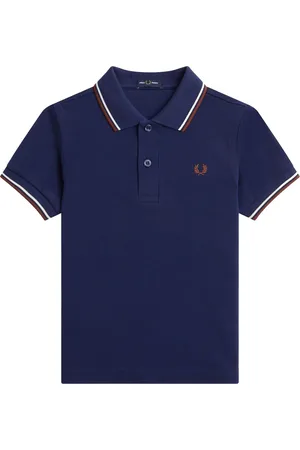 Fred Perry Top, Herre, Blå, S, Bomuld, Slim Fit Twin Tipped Polo