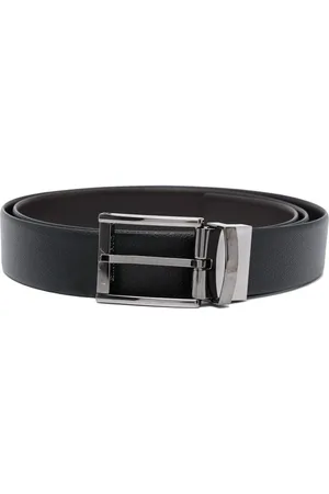 Emporio Armani Tilbehør, Herre, Sort, ONE SIZE, Uld, Stilfuld Cintura Bælte
